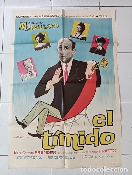 Cine: VKD 2411 EL TIMIDO ADOLFO MARSILLACH ALBERICIO POSTER ORIGINAL 70X100 ESTRENO