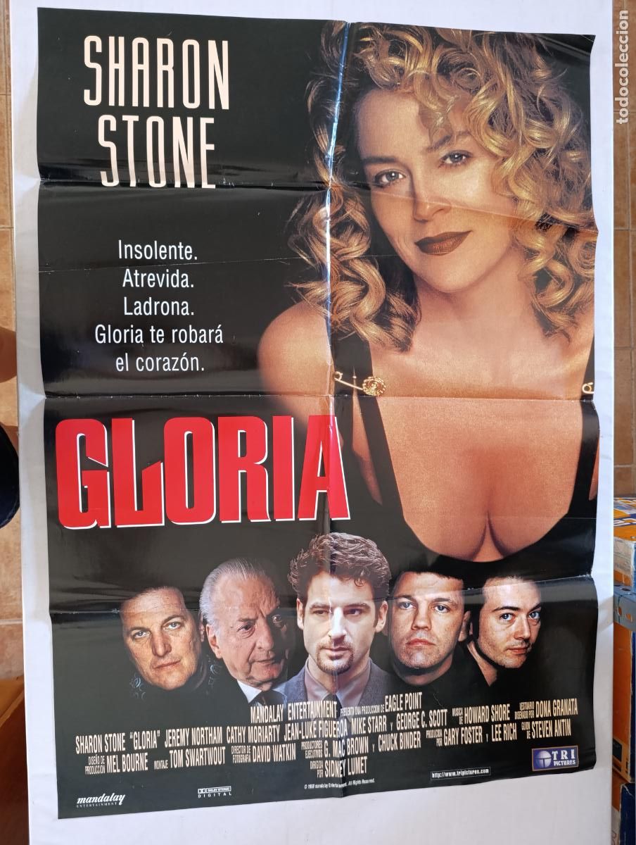 Cine: POSTER ORIGINAL GLORIA - 96 X 68 CM - SHARON STONE (386)