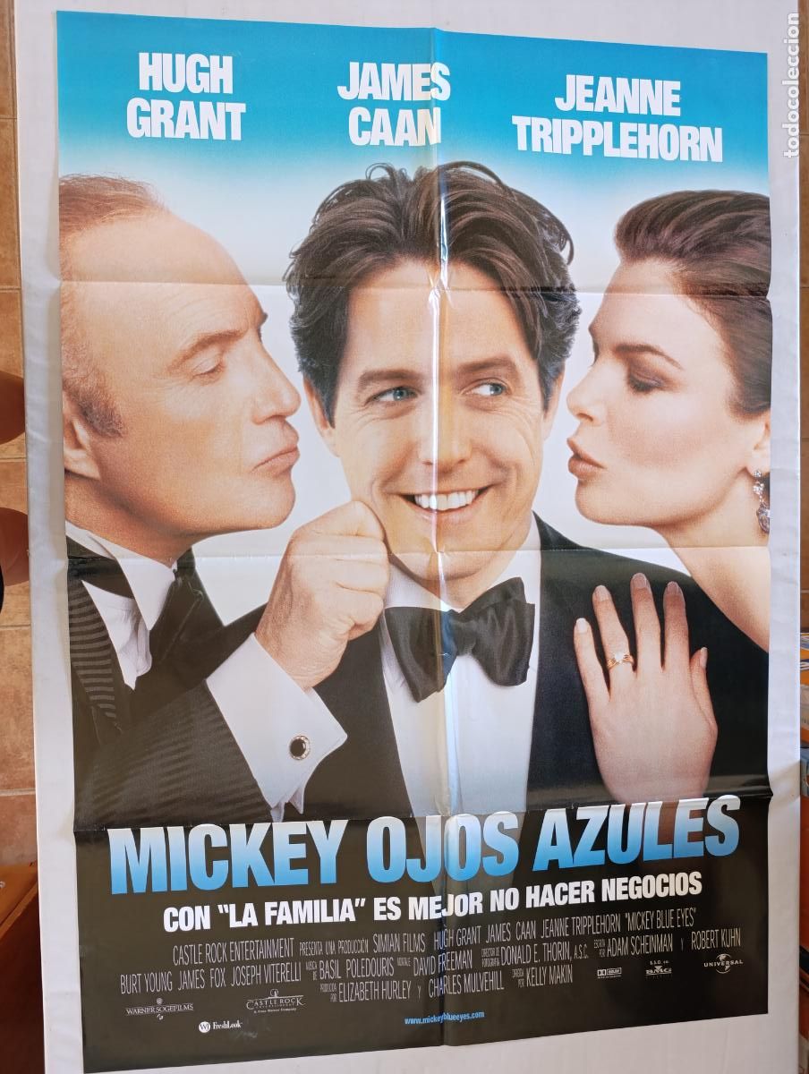Cine: POSTER ORIGINAL MICKEY OJOS AZULES - 98 X 68 CM - HUGH GRANT (388)