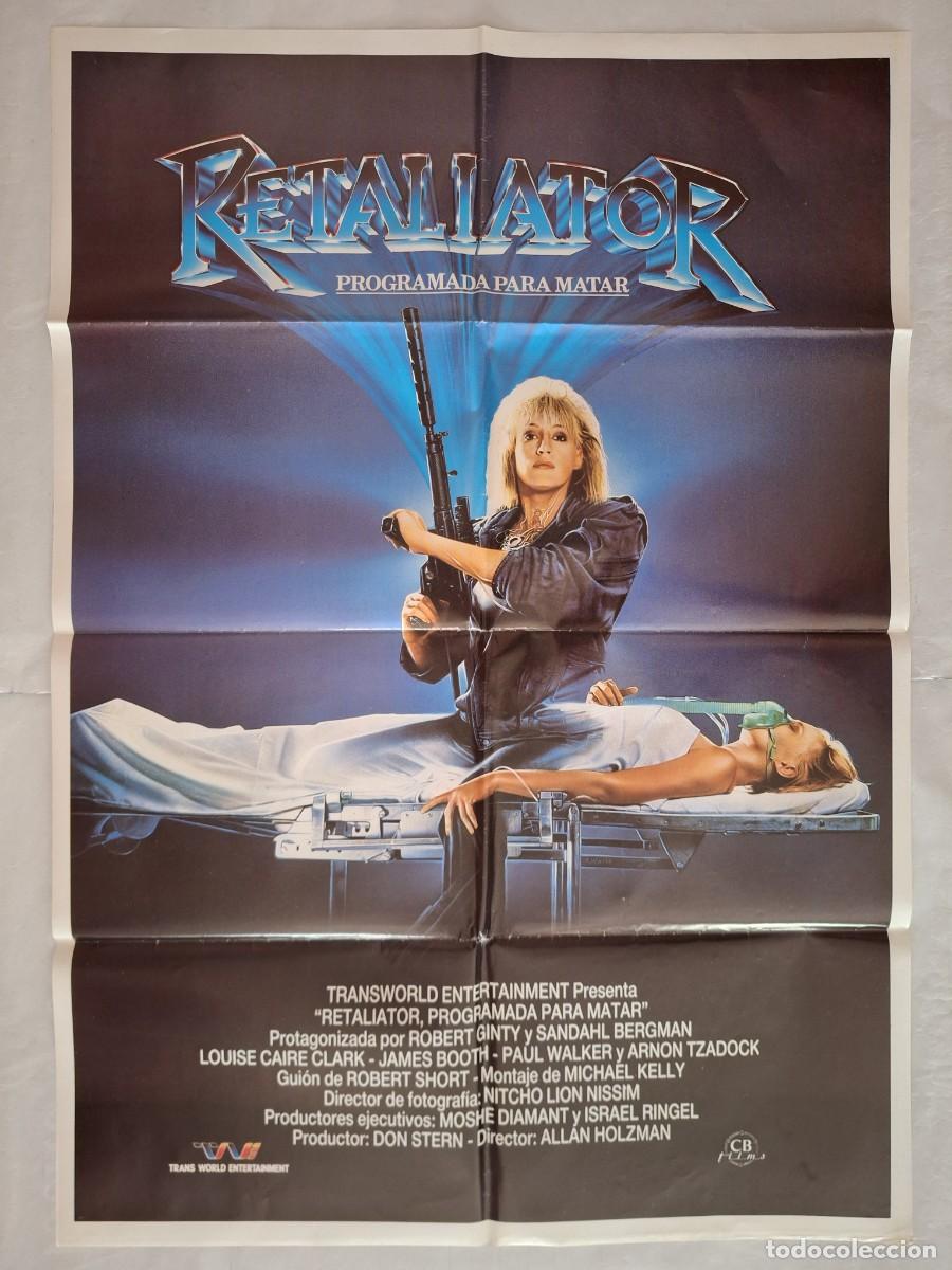 Cine: ANTIGUO CARTEL CINE RETALIATOR PROGRAMADA PARA MATAR RV CC-1240