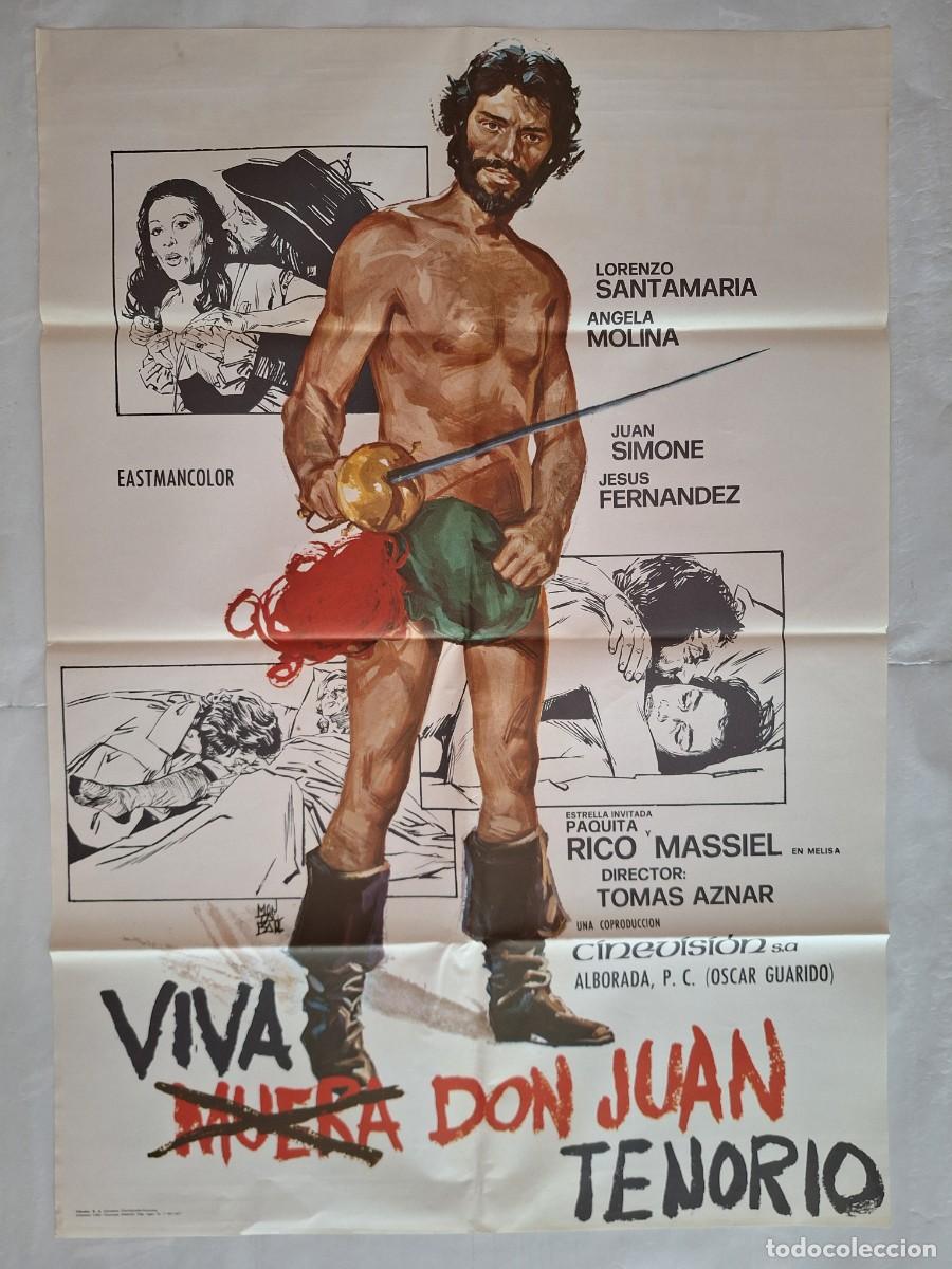 Cine: ANTIGUO CARTEL CINE VIVA DON JUAN TENORIO PAQUITA RICO MASSIEL LORENZO SANTAMARIA MONTALB RV CC-1243