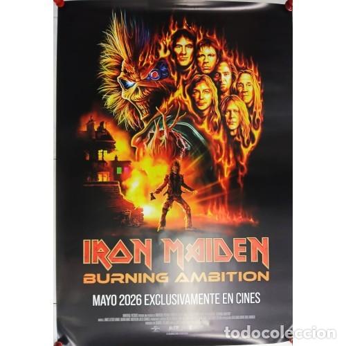 Cine: Iron Maiden: Burning Ambition . Poster original