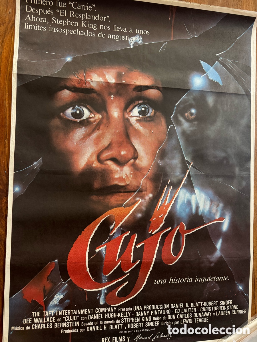 Cine: CUJO CARTEL STEPHEN KING DEE WALLACE POSTER ORIGINAL