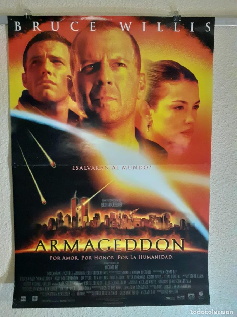Cine: Armageddon 1998 Cartel Original &ndash; Twin Towers Bruce Willis 98x68