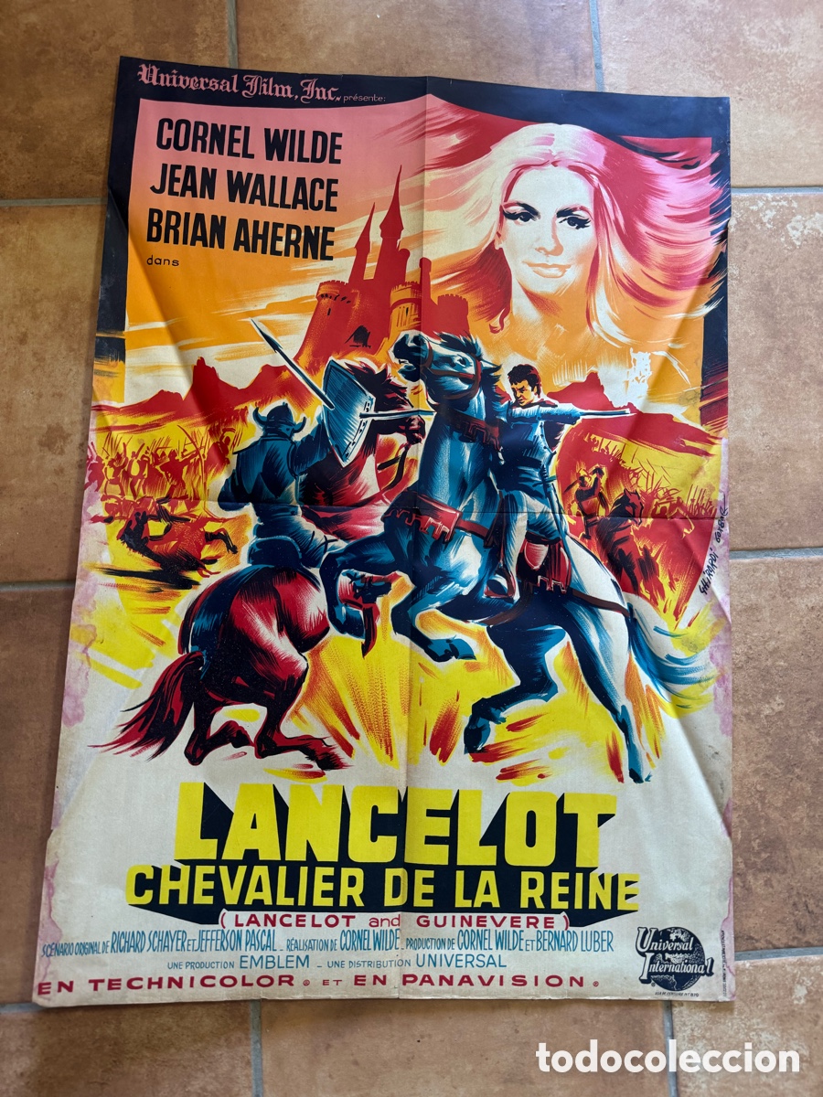Cine: CARTEL FRANC&Eacute;S LANCELOT CHEVALIER DE LA REINE (POSTER LA ESPADA DE LANCELOT)