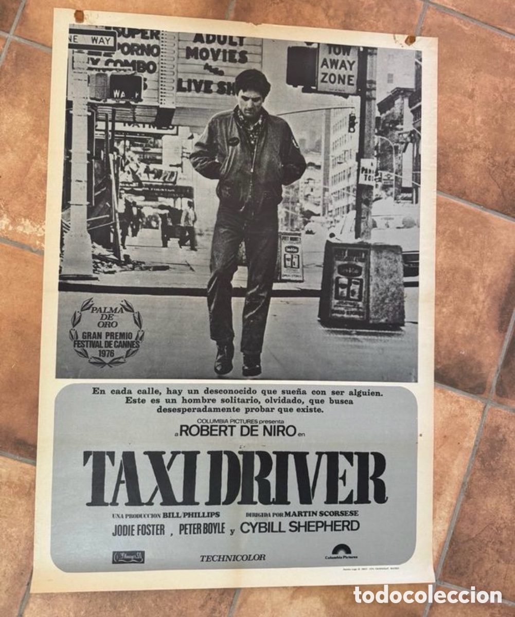 Cine: Taxi Driver Poster Cartel Original Cine 70x100 cm Robert De Niro Martin Scorsese Estreno 1976