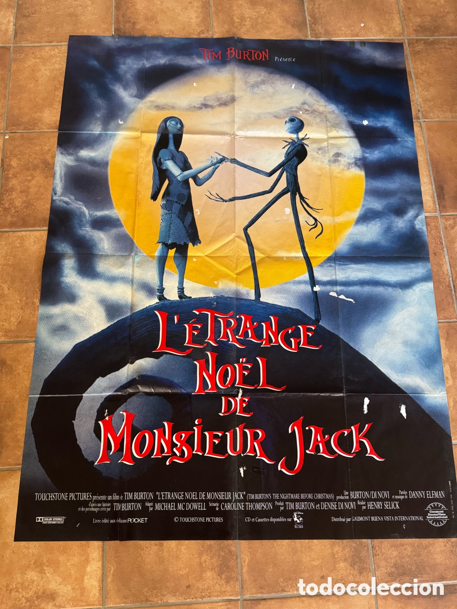 Cine: L'&eacute;trange No&euml;l de monsieur Jack poster original frances 115 x 157 tim burton