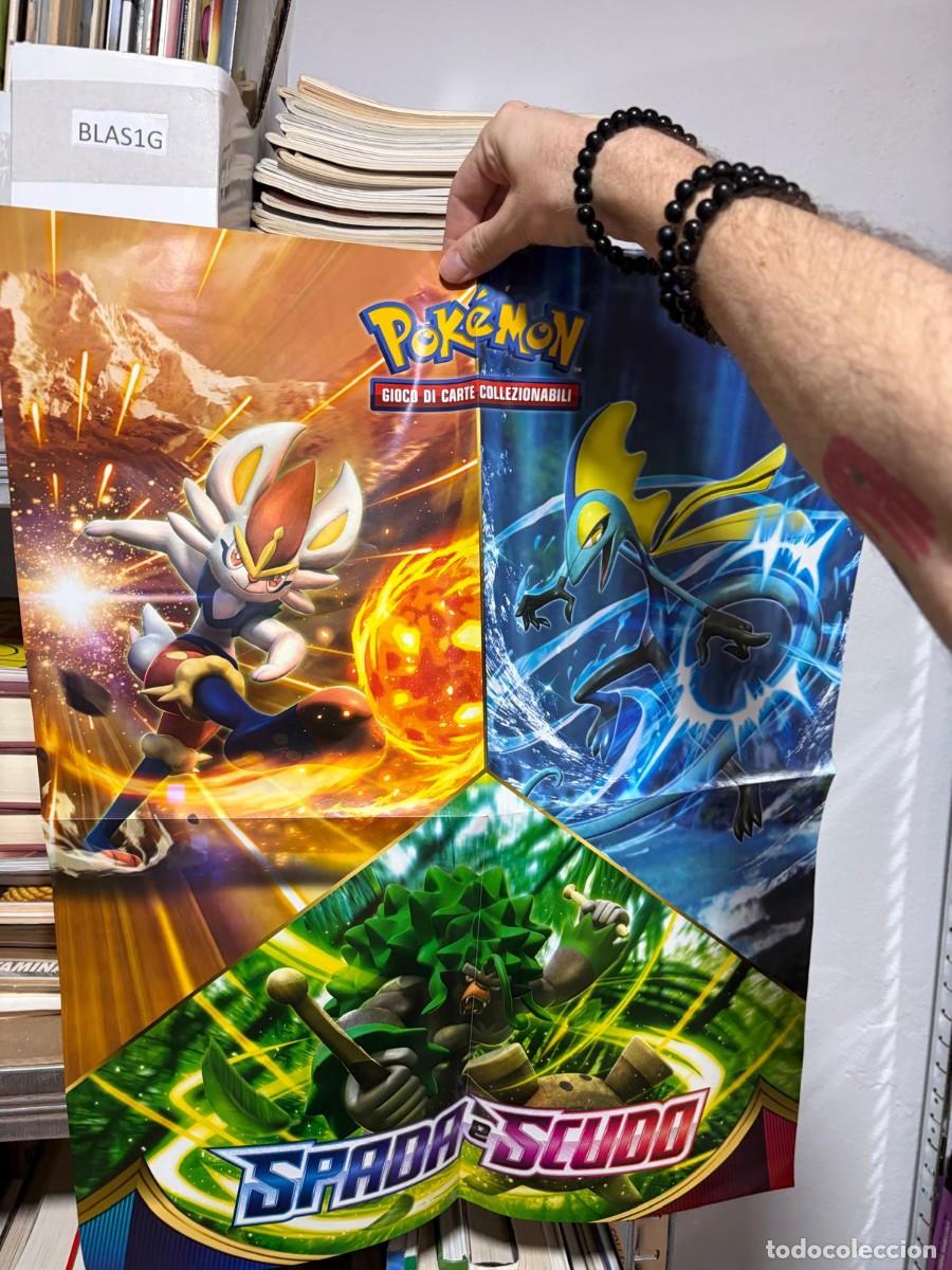 Cine: Blas1G poster reversible pokemon espada y escudo, juego de cartas coleccionables