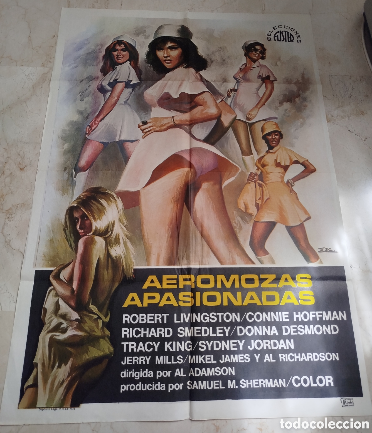 Cine: Aeromozas apasionadas. Cartel gran formato
