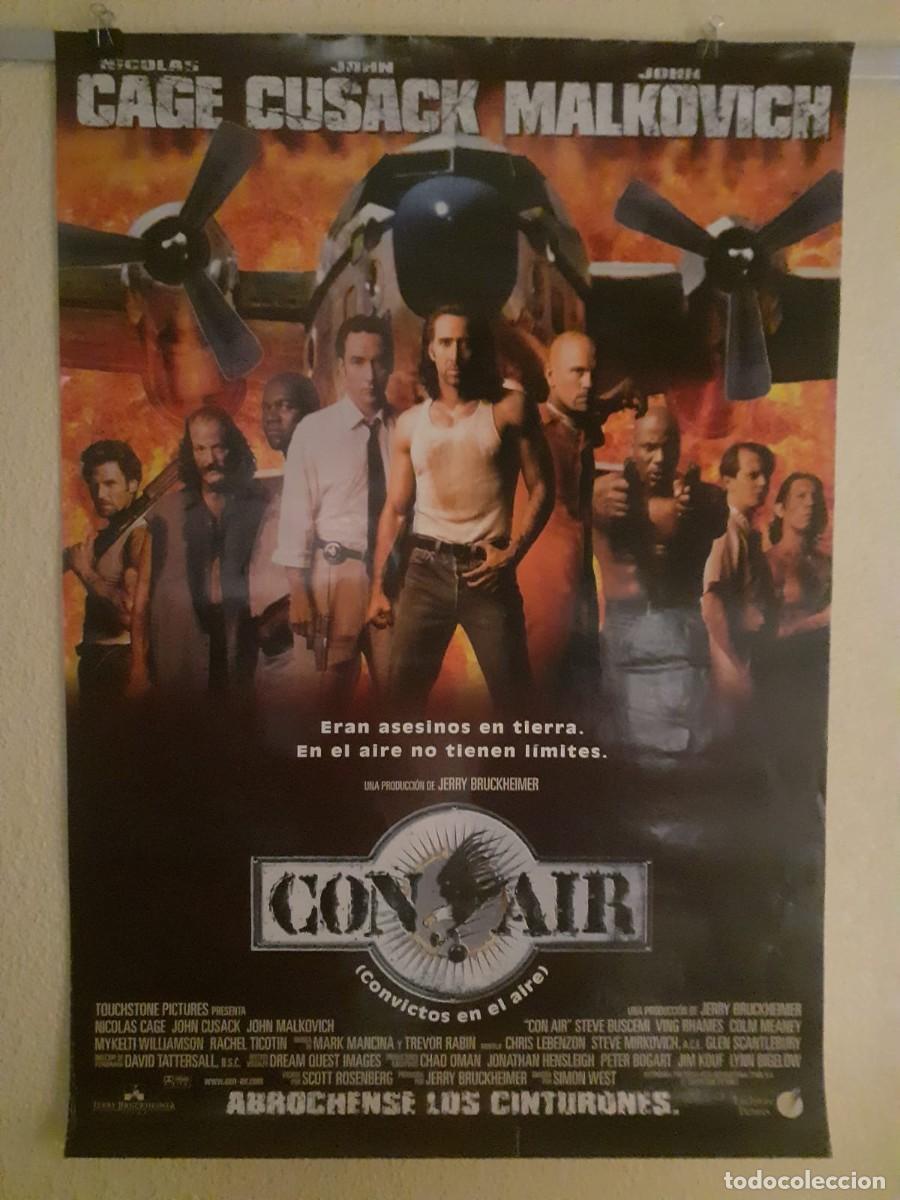 Cine: Con Air 1997 Cartel Original de Cine Nicolas Cage 98x68 cm