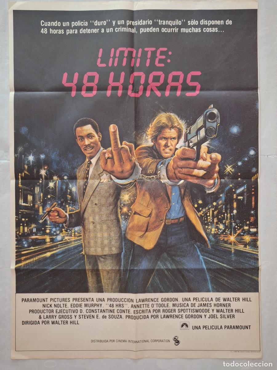 Cine: ANTIGUO CARTEL CINE LIMITE 48 HORAS NICK NOLTE EDDIE MURPHY 1983 RV CC-1252