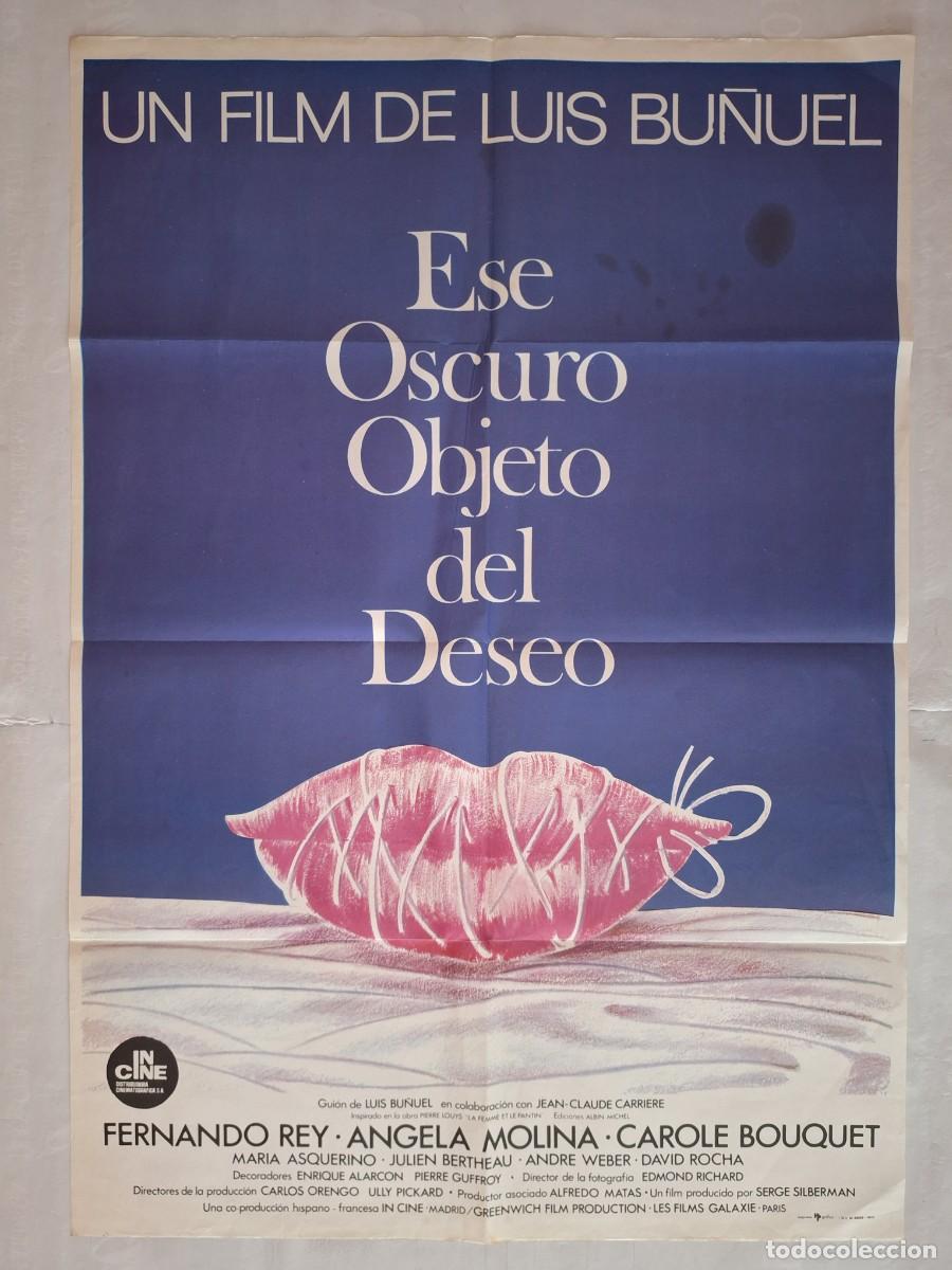 Cine: ANTIGUO CARTEL CINE ESE OSCURO OBJETO DEL DESEO LUIS BU&Ntilde;UEL 1977 RV CC-1253