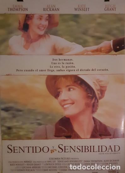 Cine: Sentido y Sensibilidad 1995 Cartel Original Cine Emma Thompson