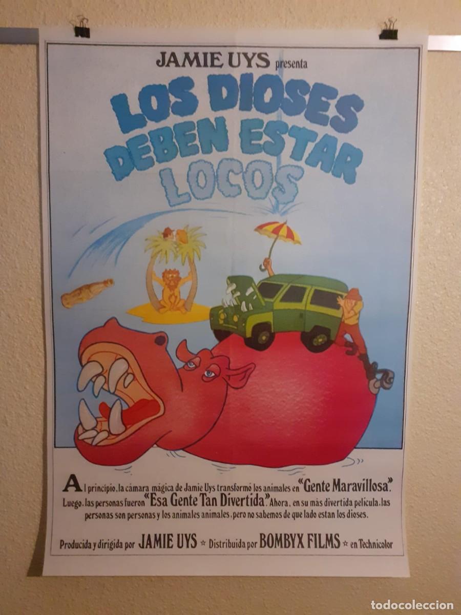 Cine: Los dioses deben estar locos, Jamie Uys, 1981, CARTEL ORIGINAL