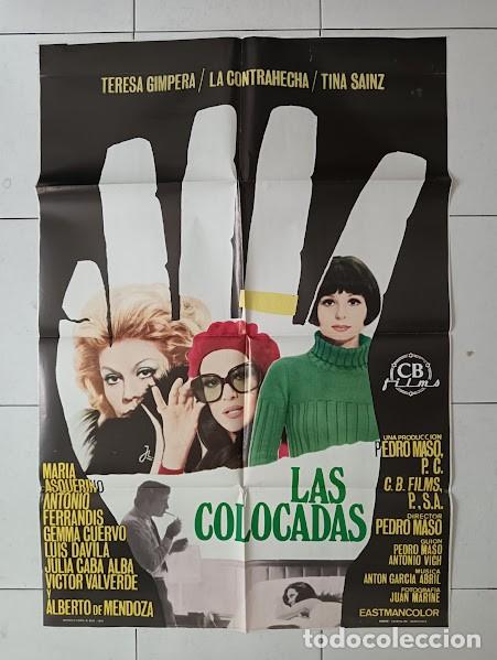 Cine: CPE 0019 LAS COLOCADAS TERESA GIMPERA LA CONTRAHECHA TINA SAINZ POSTER ORIGINAL ESTRENO 70X100 raro