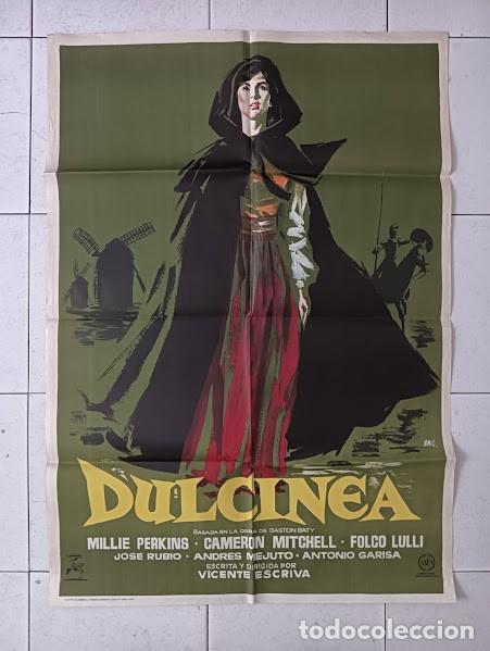 Cine: VKD 2415 DULCINEA MILLIE PERKINS VICENTE ESCRIVA Don Quijote de la Mancha POSTER ORIGINAL 70X100 EST