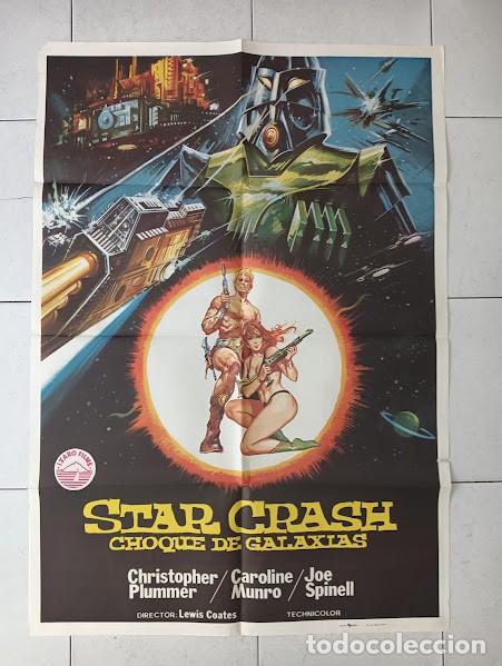 Cine: VKD 2432 STAR CRASH CHOQUE DE GALAXIAS CAROLINE MUNRO SCIFI POSTER ORIGINAL 70X100 ESTRENO