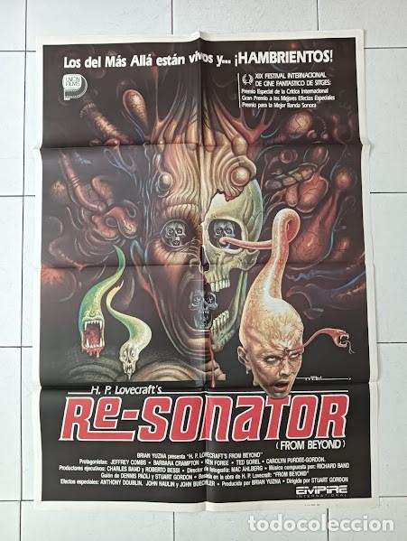 Cine: VKD 2436 RE-SONATOR FROM BEYOND STUART GORDON H P LOVECRAFT MAC POSTER ORIGINAL 70X100 ESTRENO
