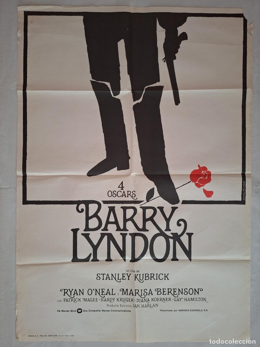 Cine: ANTIGUO CARTEL CINE BARRY LYNDON STANLEY KUBRICK RYAN O&acute;NEAL 4 OSCARS 1976 RV CC-1263