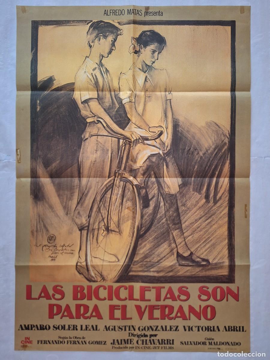 Cine: ANTIGUO CARTEL CINE LAS BICICLETAS SON PARA EL VERANO A&Ntilde;O 1983 RV CC-1263
