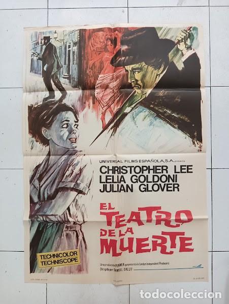 Cine: VKD 2441 EL TEATRO DE LA MUERTE CHRISTOPHER LEE ALBERICIO POSTER ORIGINAL 70X100 ESTRENO
