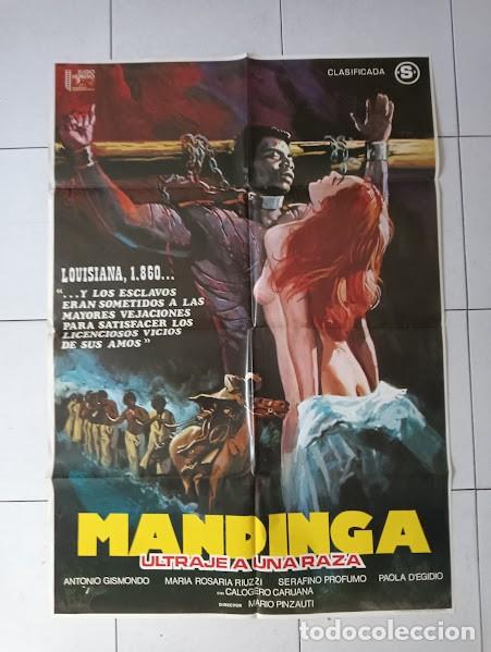 Cine: VKD 2445 MANDINGA TRASH SEXY EROTICO BLACK CAST POSTER ORIGINAL 70X100 ESTRENO