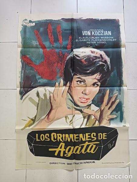 Cine: VKD 2449 LOS CRIMENES DE AGATA JOHANNA VON KOCZIAN JANO POSTER ORIGINAL 70X100 ESTRENO