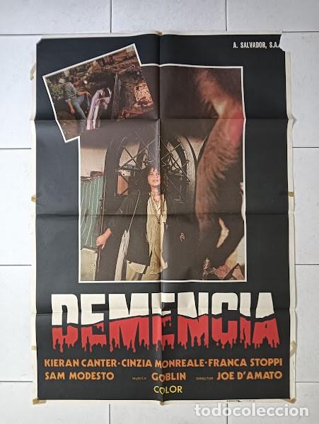 Cine: VKD 2459 DEMENCIA Buio Omega JOE D'AMATO POSTER ORIGINAL 70X100 ESTRENO