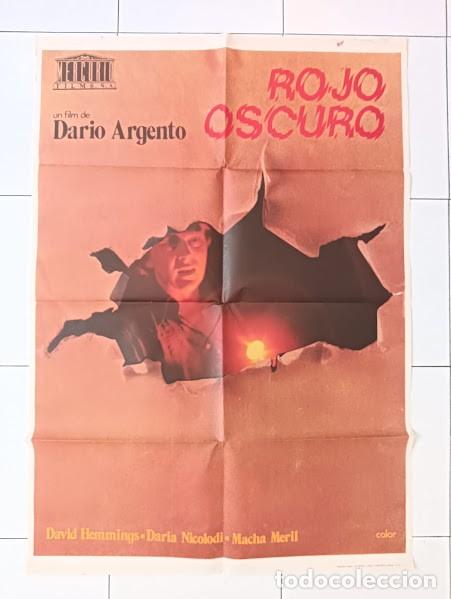Cine: VKD 2467 ROJO OSCURO Profondo Rosso DARIO ARGENTO POSTER ORIGINAL 70X100 ESTRENO