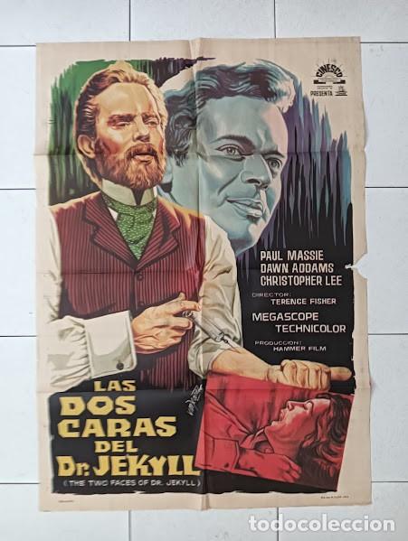 Cine: VKD 2468 LAS DOS CARAS DEL DR JEKYLL HAMMER CHRISTOPHER LEE POSTER ORIGINAL ESTRENO 70X100