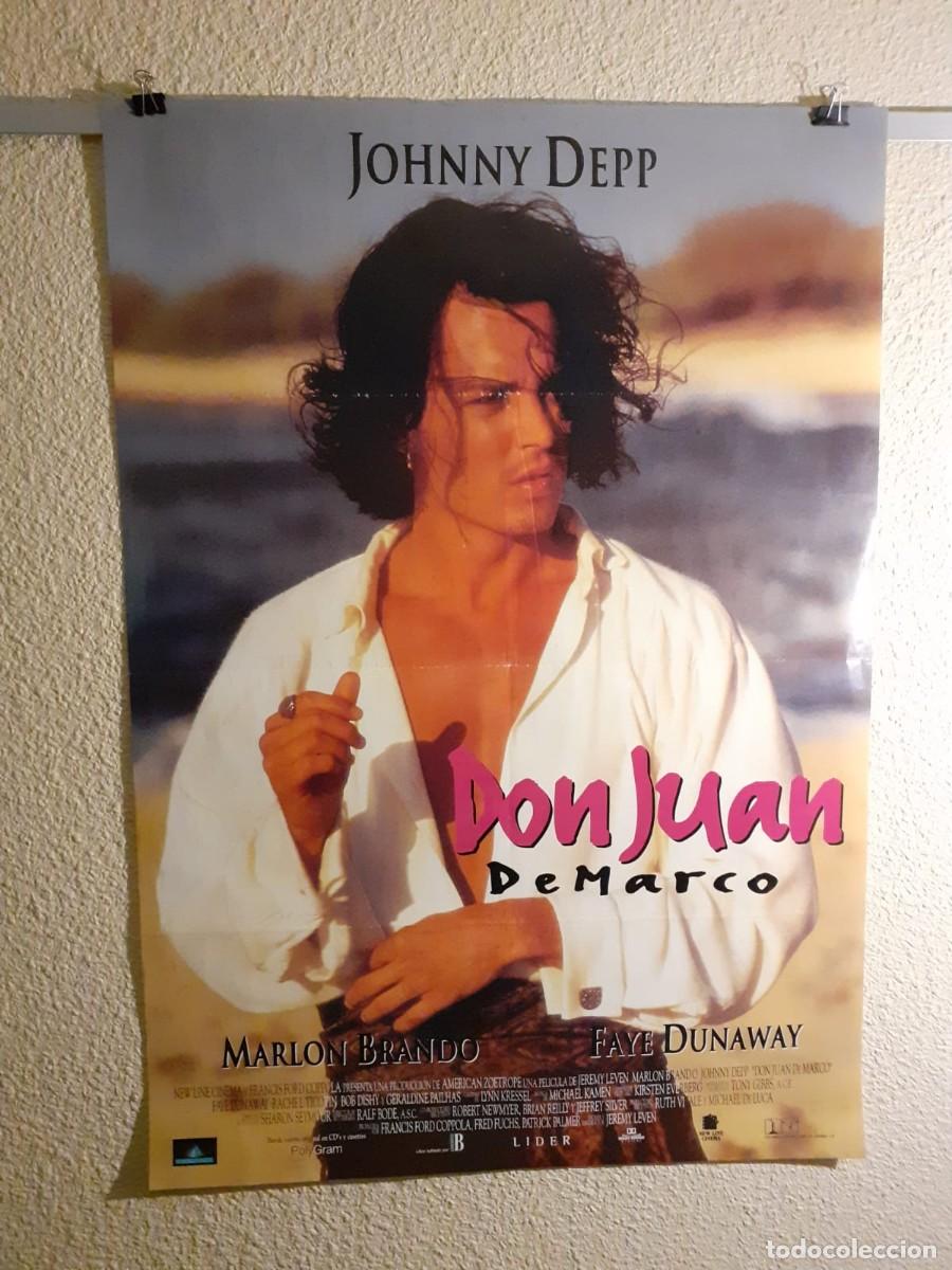 Cine: Don Juan DeMarco Cartel Original De Cine 1995 Johnny Depp Marlon Brando