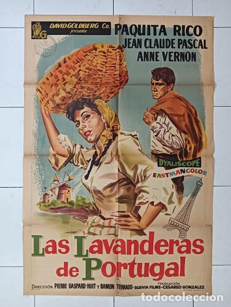 Kino: EPX 0506 LAVANDERAS DE PORTUGAL PAQUITA RICO JEAN CLAUDE PASCAL POSTER ORIGINAL ARGENTINO 75X110