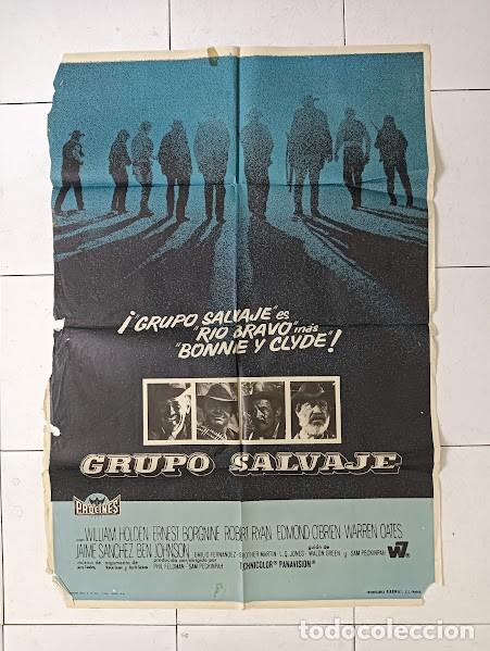 Cinema: VKD 2483 GRUPO SALVAJE The Wild Bunch SAM PECKINPAH WILLIAM HOLDEN POSTER ORIGINAL 70X100 ESTRENO