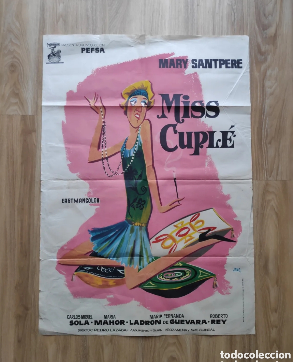 Cine: Cartel Cine Miss Cupl&eacute;. 1973. Mari Santpere