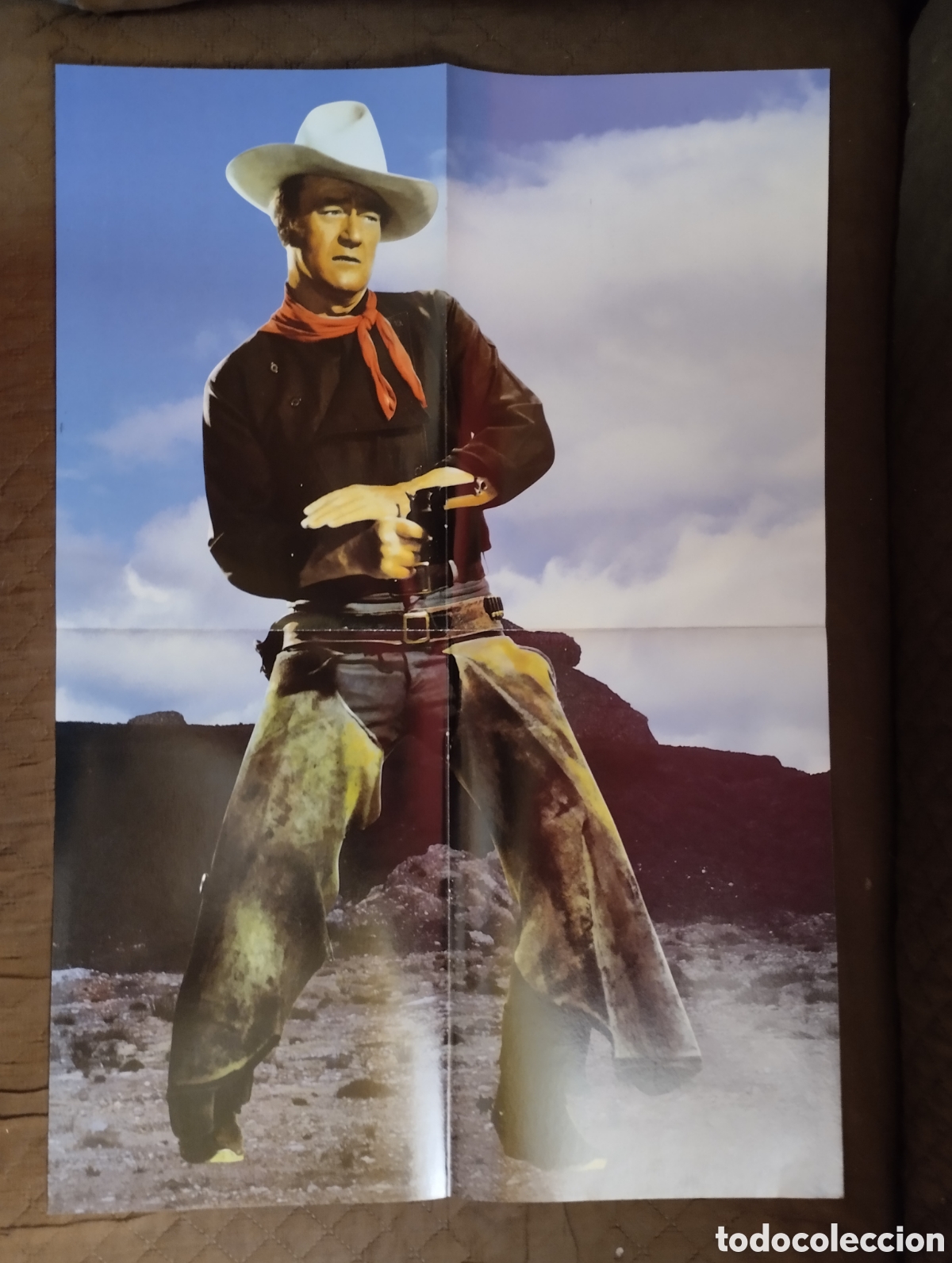 Cine: Poster del actor John Wayne.