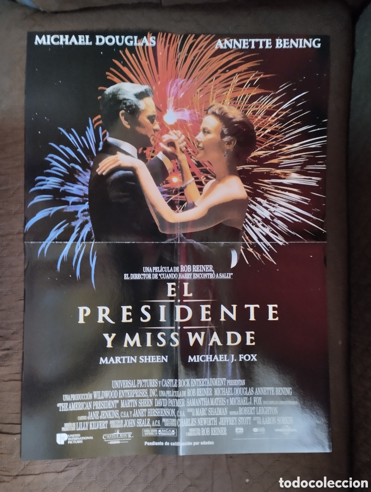 Cine: Poster de la pelicula El presidente y Miss Wade.