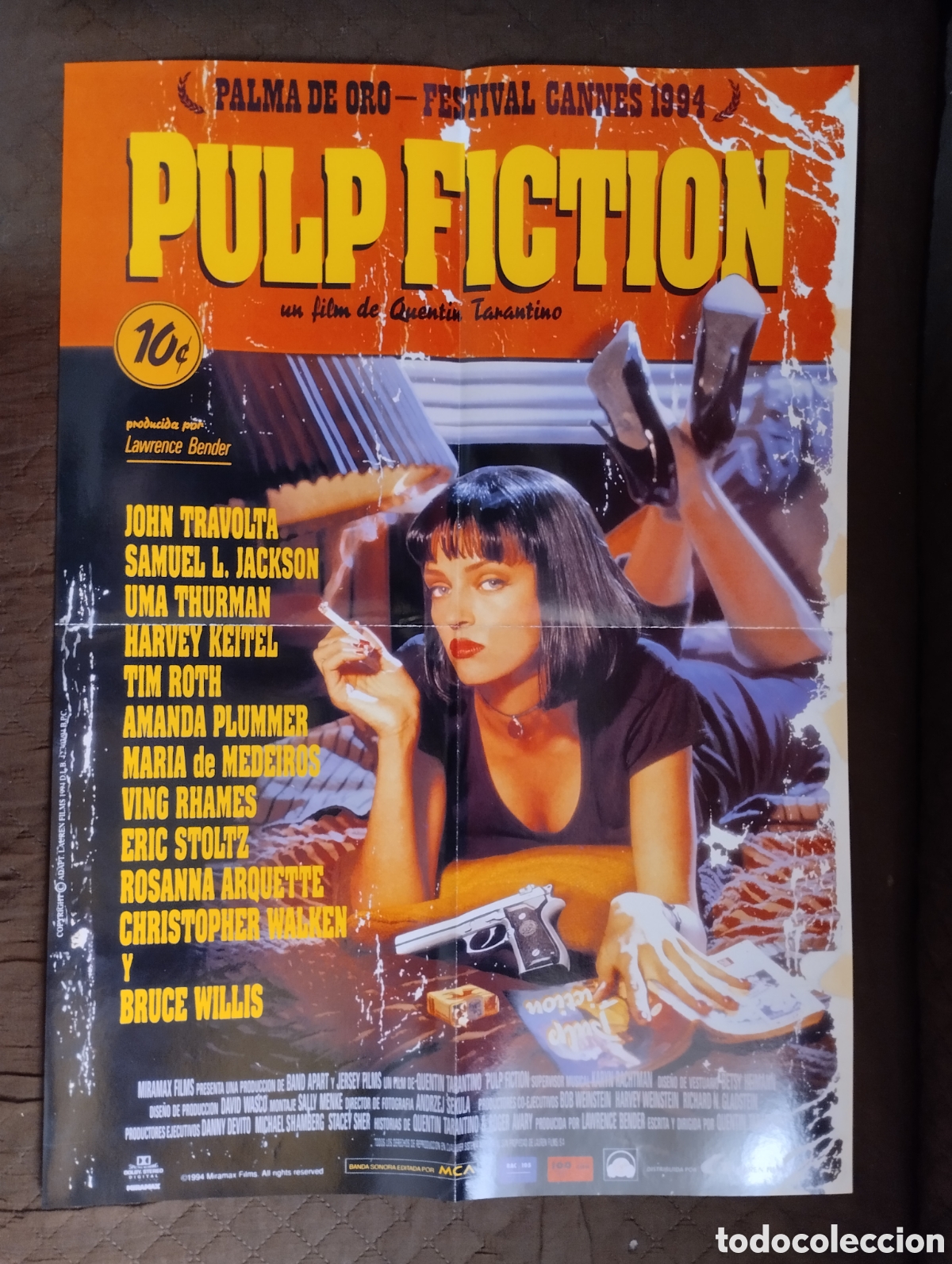Cine: Poster de la pelicula Pulp Fiction.