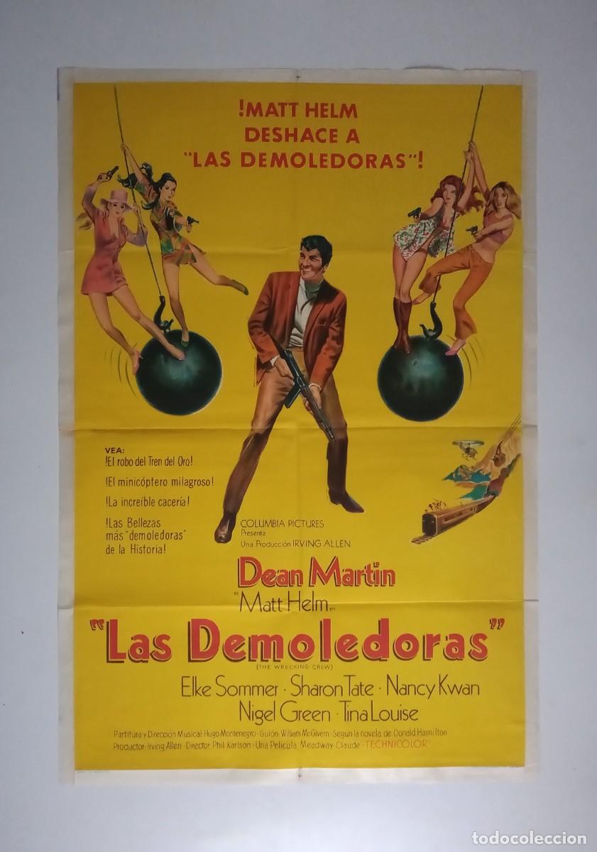 Cine: LA MANSION DE LOS 7 PLACERES (1968) cartel argentino 75 x 110 litografico DEAN MARTIN MATT HELM Tate