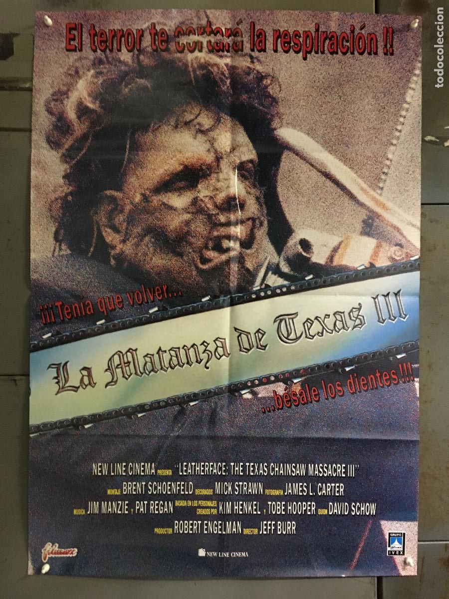 Cine: AFN81 LA MATANZA DE TEXAS 3 VIGGO MORTENSEN POSTER ORIGINAL 70X100 ESTRENO h1