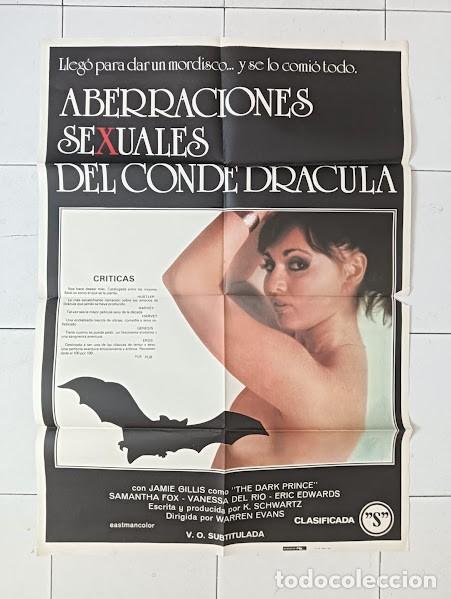 Cine: VKD 2491 ABERRACIONES SEXUALES DEL CONDE DRACULA VANESSA DEL RIO POSTER ORIGINAL ESTRENO 70X100