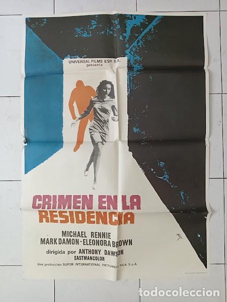 Cine: VKD 2498 CRIMEN EN LA RESIDENCIA MARGHERITI BAVA POSTER ORIGINAL 70X100 ESTRENO