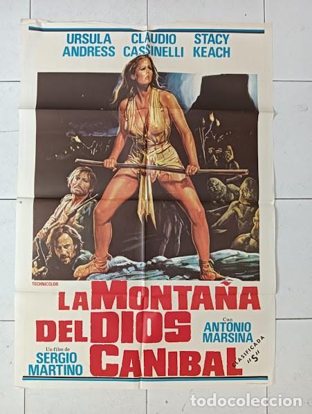 Cine: VKD 2500 LA MONTA&Ntilde;A DEL DIOS CANIBAL URSULA ANDRESS GORE POSTER ORIGINAL 70X100 ESTRENO