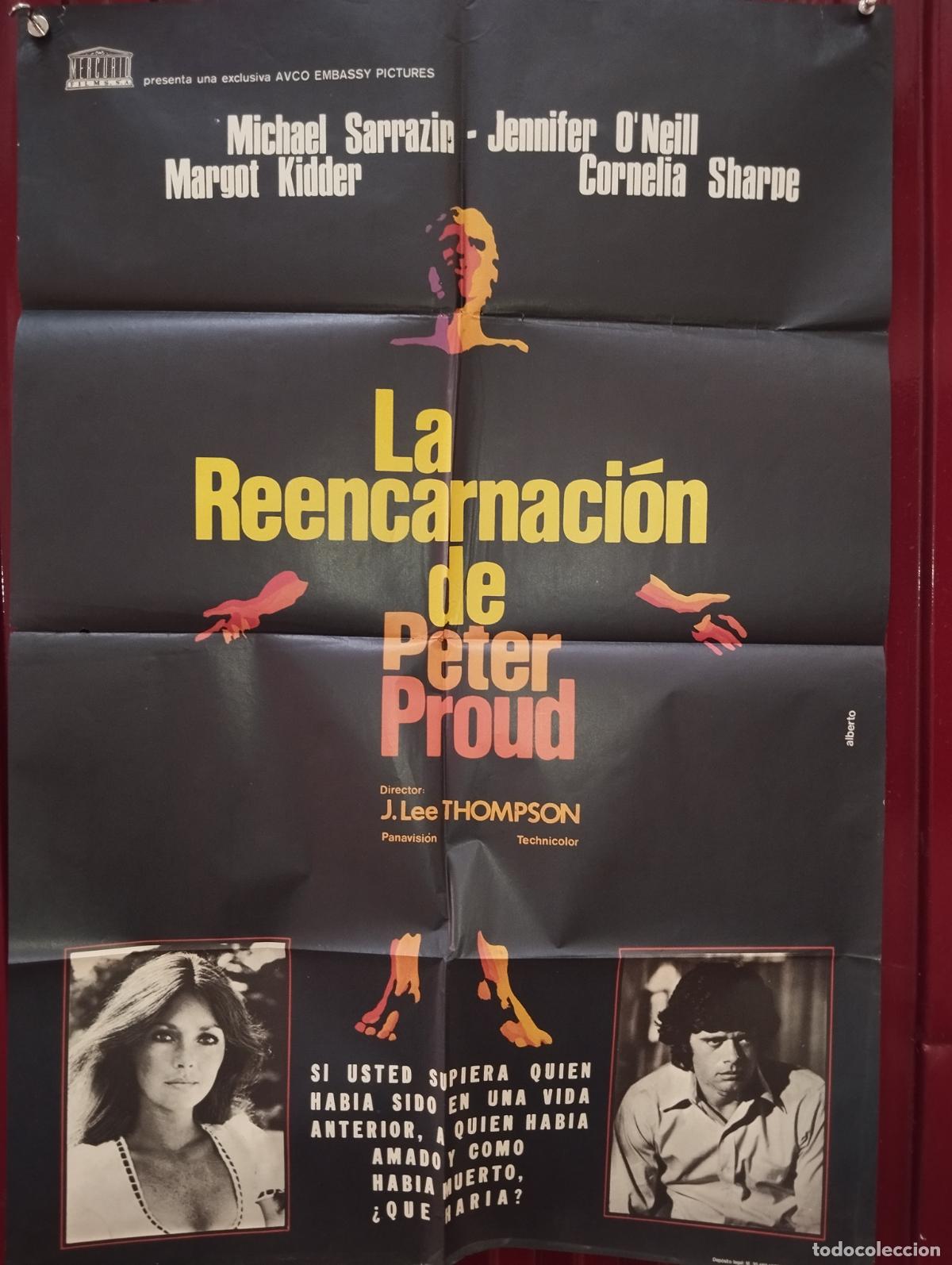 Cine: CARTEL DE CINE ORIGINAL la reencarnaci&oacute;n de Peter Pourd terror