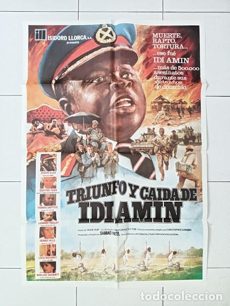 Cine: VKD 2505 TRIUNFO Y CAIDA DE IDI AMIN JOSEPH OLITA POSTER ORIGINAL 70X100 ESTRENO