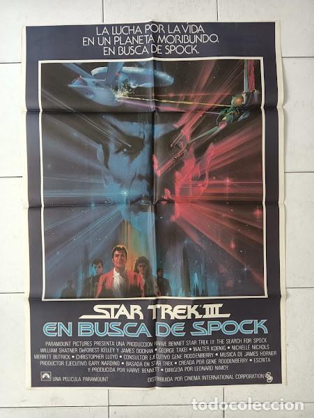 Cine: VKD 2508 STAR TREK 3 EN BUSCA DE SPOCK SHATNER NIMOY BOB PEAK POSTER ORIGINAL 70X100 ESTRENO