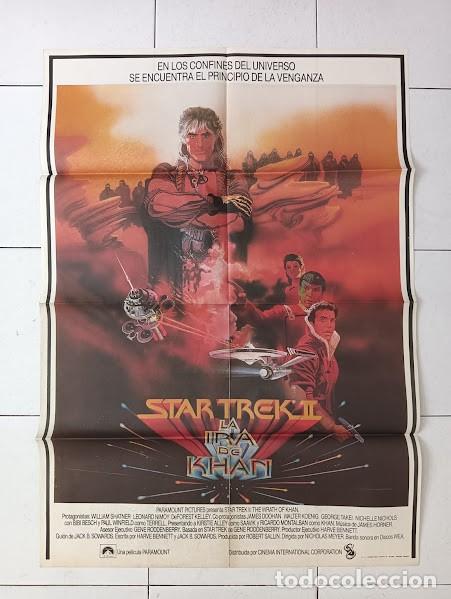 Cine: VKD 2509 STAR TREK 2 LA IRA DE KHAN SHATNER NIMOY BOB PEAK POSTER ORIGINAL 70X100 ESTRENO