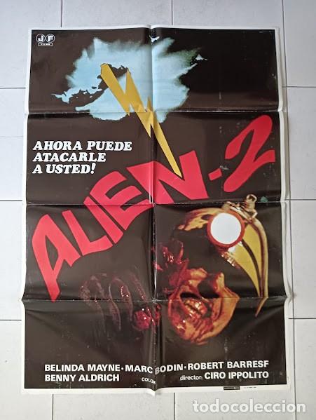 Cine: VKD 2511 ALIEN 2 TERROR ITALIANO POSTER ORIGINAL 70X100 ESTRENO