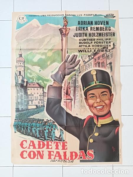 Cine: SMP 2478 CADETE CON FALDAS ADRIAN HOVEN ERIKA REMBERG FORST MONTA&Ntilde;AS POSTER ORIG 70X100 ESTRENO LITO