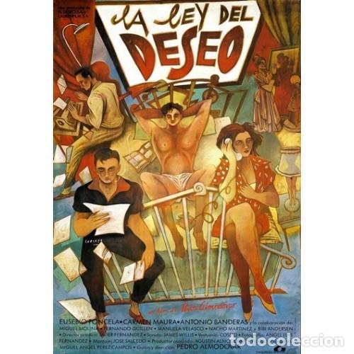 Cine: LA LEY DEL DESEO. 70x100 cm aprox. Pedro Almod&oacute;var