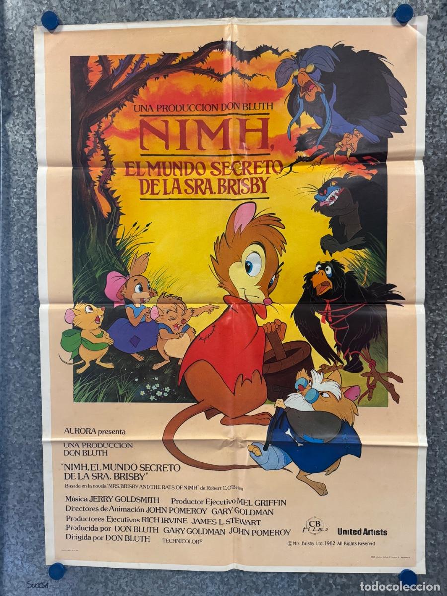 Cine: Nimh, Dibujos animados, A&ntilde;o 1982, POSTER ORIGINAL